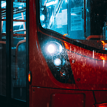 Multa por circular en el carril del metrobus